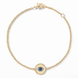 David Yurman Evil eye bracelet 18-karat yellow gold Pavé DIAMONDS